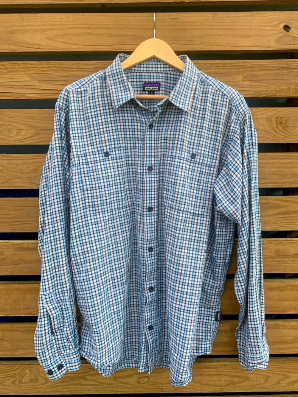 Mens Patagonia Long Sleeve Lightweight Plaid Button Down